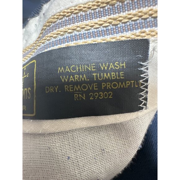 All Seasons Leisure Wear Mens 34x32 Navy Leisure Dress Pants Machine Washable - Picture 3 of 6